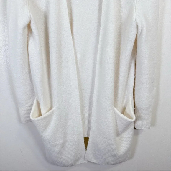Madewell Merino Wool Alpaca Open Front White Cardigan - Picture 8 of 16